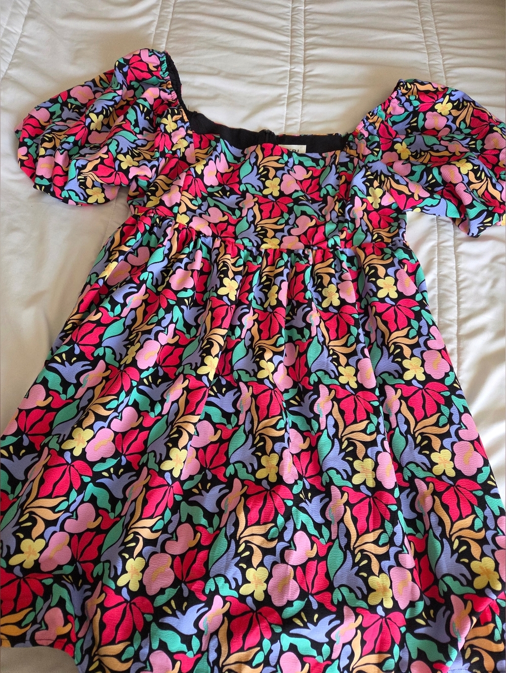 BiBi Off-Shoulder Floral Print Dress in Multi-Color